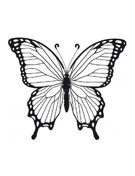 Realistic butterfly coloring pages for kids and adults by rzstore