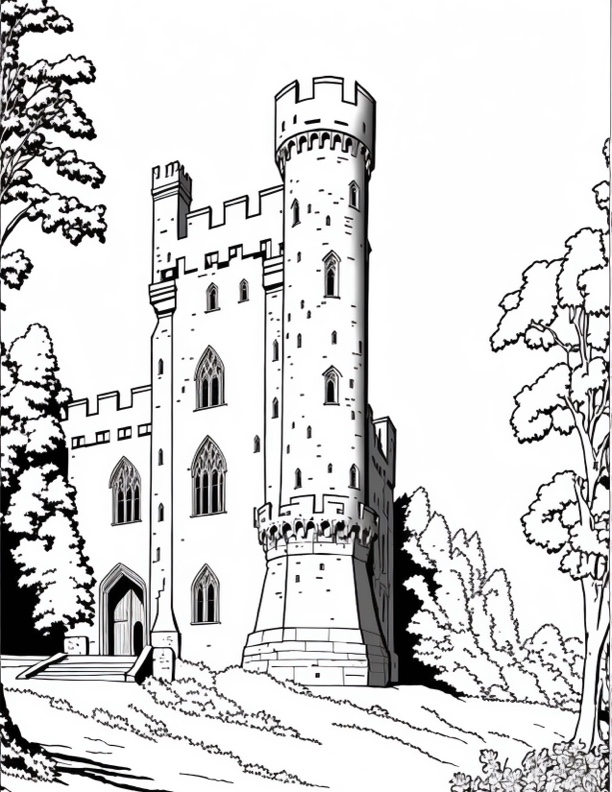 Castle coloring pages