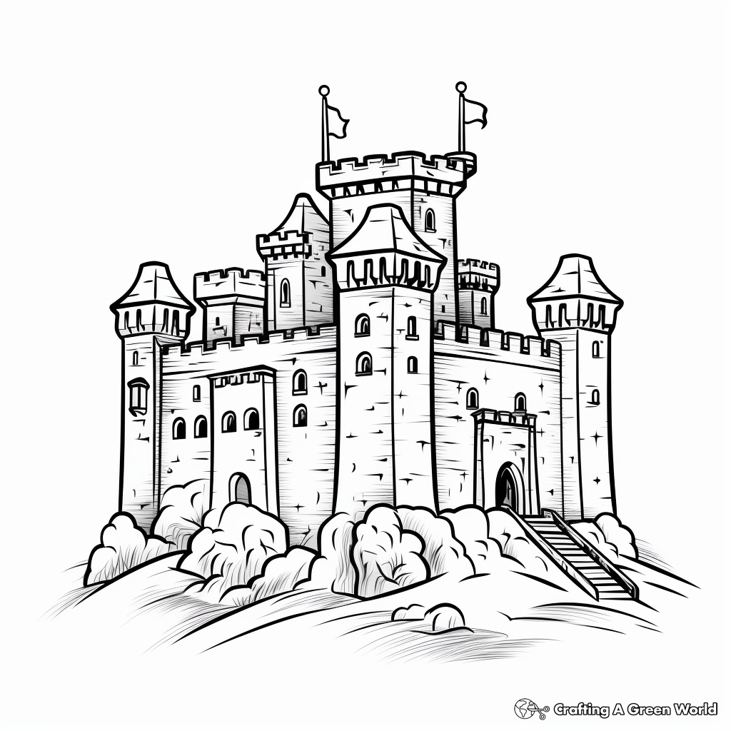 Castle coloring pages