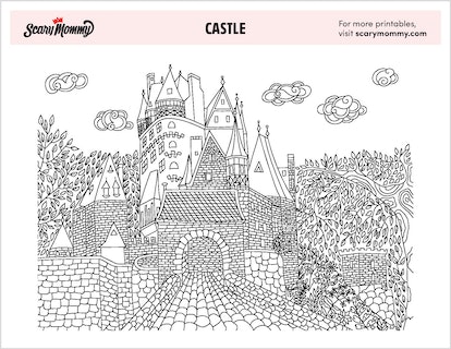 Castle coloring pages thatll keep the kids entertained on a reign