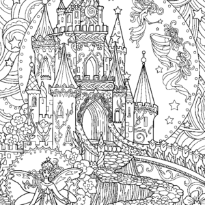 Castle coloring pages printable for free download