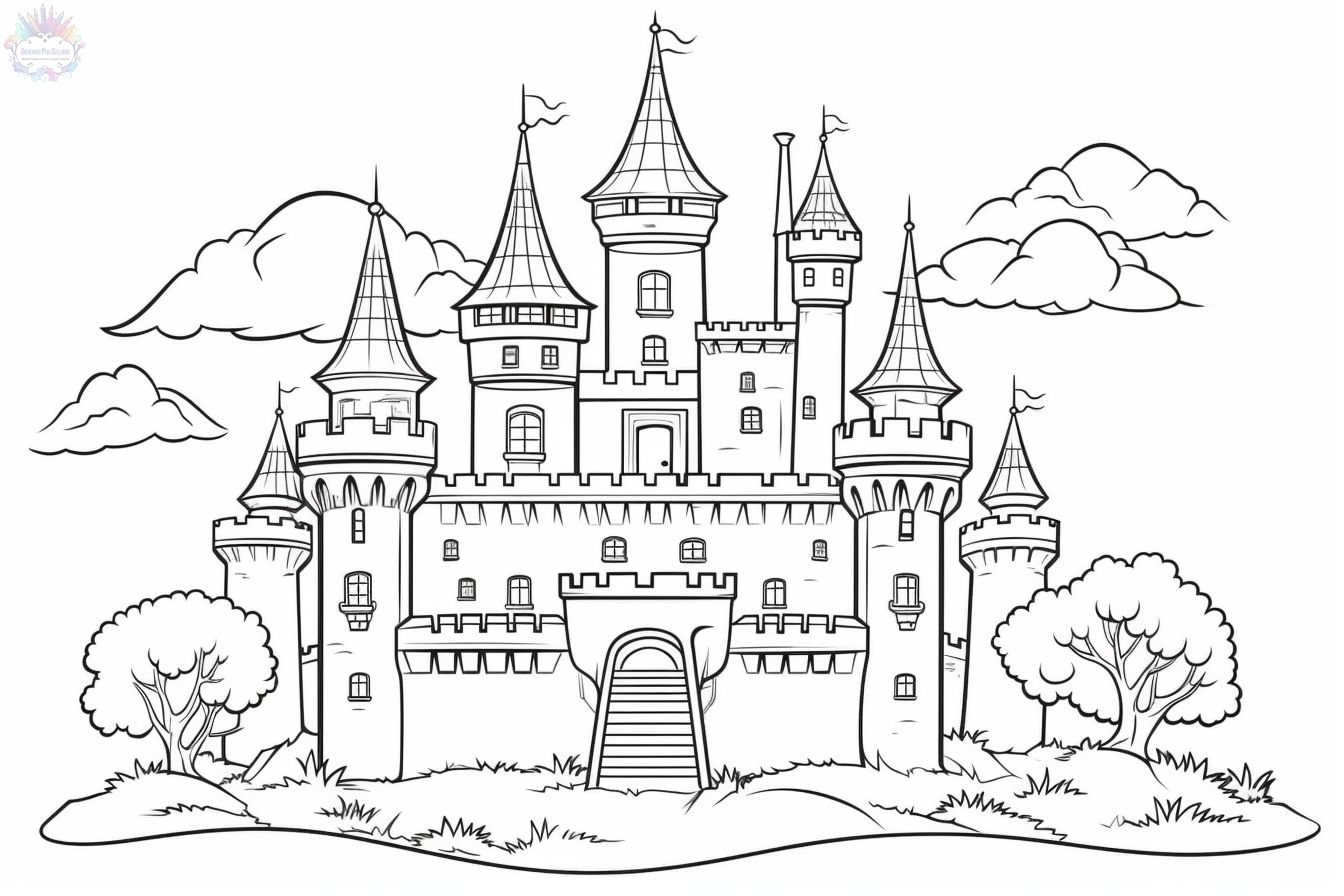 Castle coloring pages