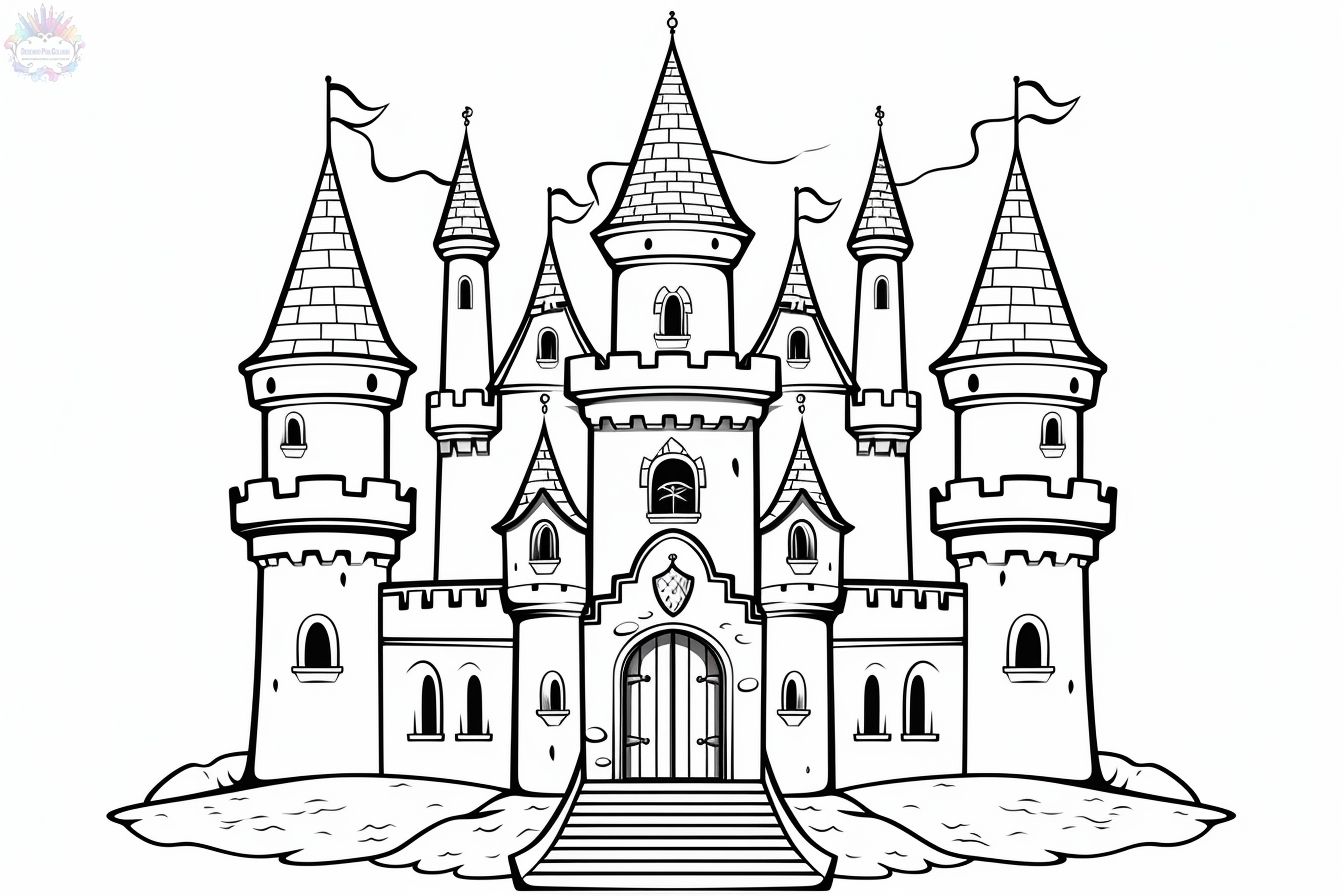 Castle coloring pages