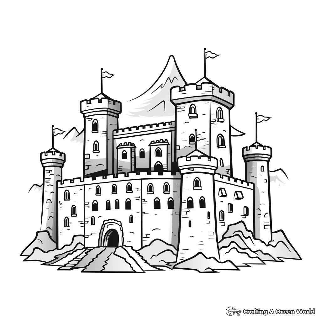 Castle coloring pages