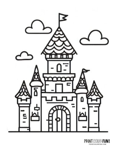 Fun castle clipart coloring pages inspiration creative projects for curious kids at