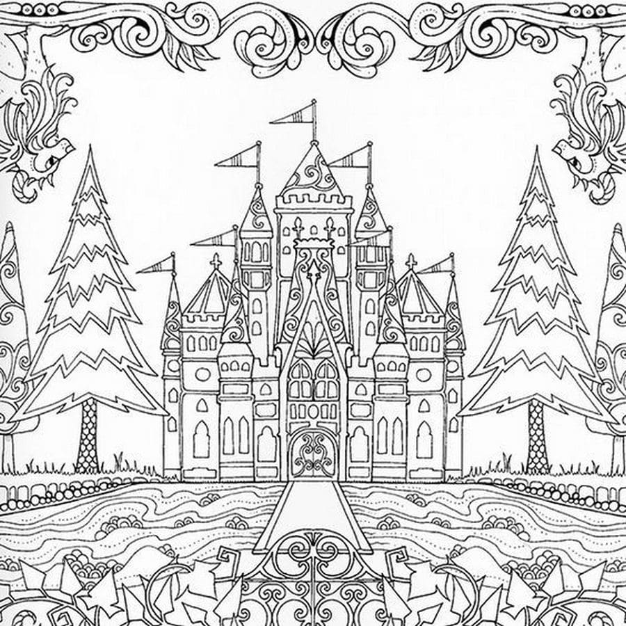 Castle coloring pages images free printable