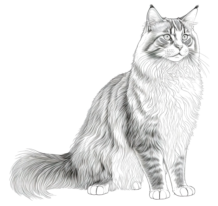 Cat coloring pages