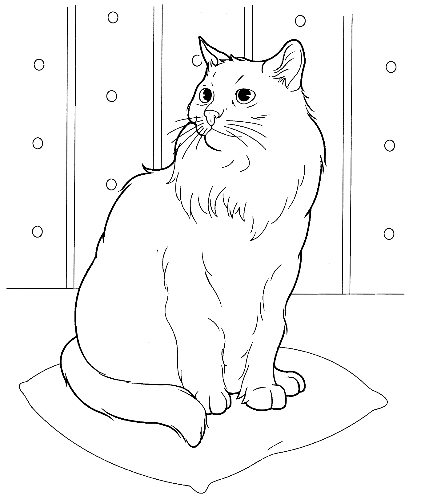 Cat coloring pages for adults