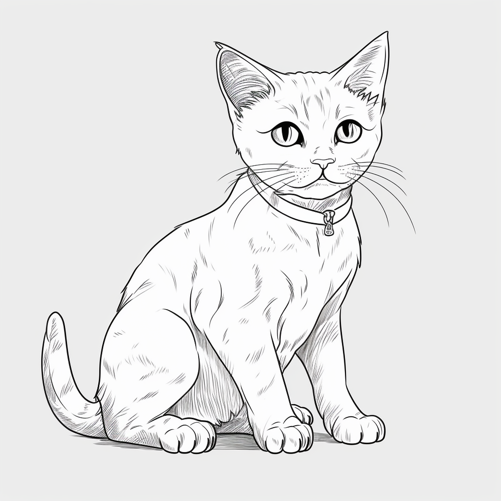 Flower cat coloring pages for adults by likhon rahman on