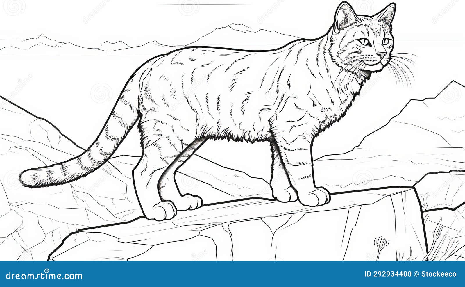 Bobcat coloring page stock illustrations â bobcat coloring page stock illustrations vectors clipart