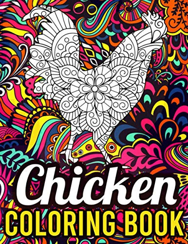 Chicken coloring book by real illustrations