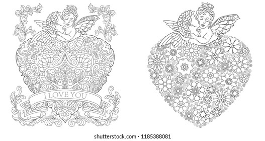 Adult coloring pages couples images stock photos d objects vectors