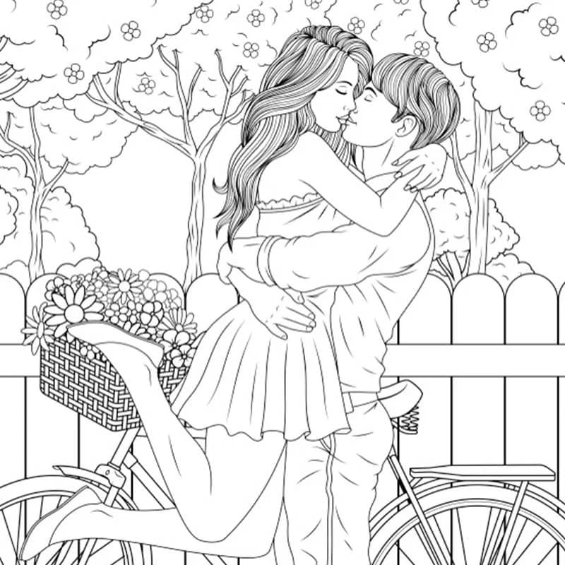 Couples coloring pages images free printable