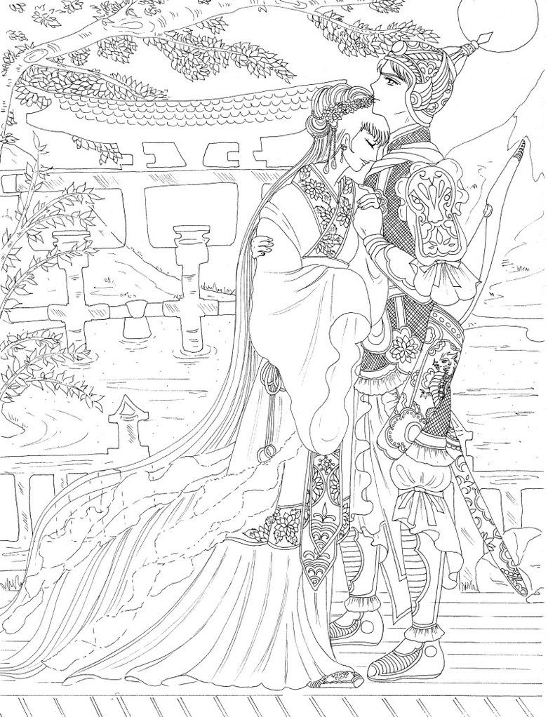 Romantic couple new version coloring pages love coloring pages witch coloring pages