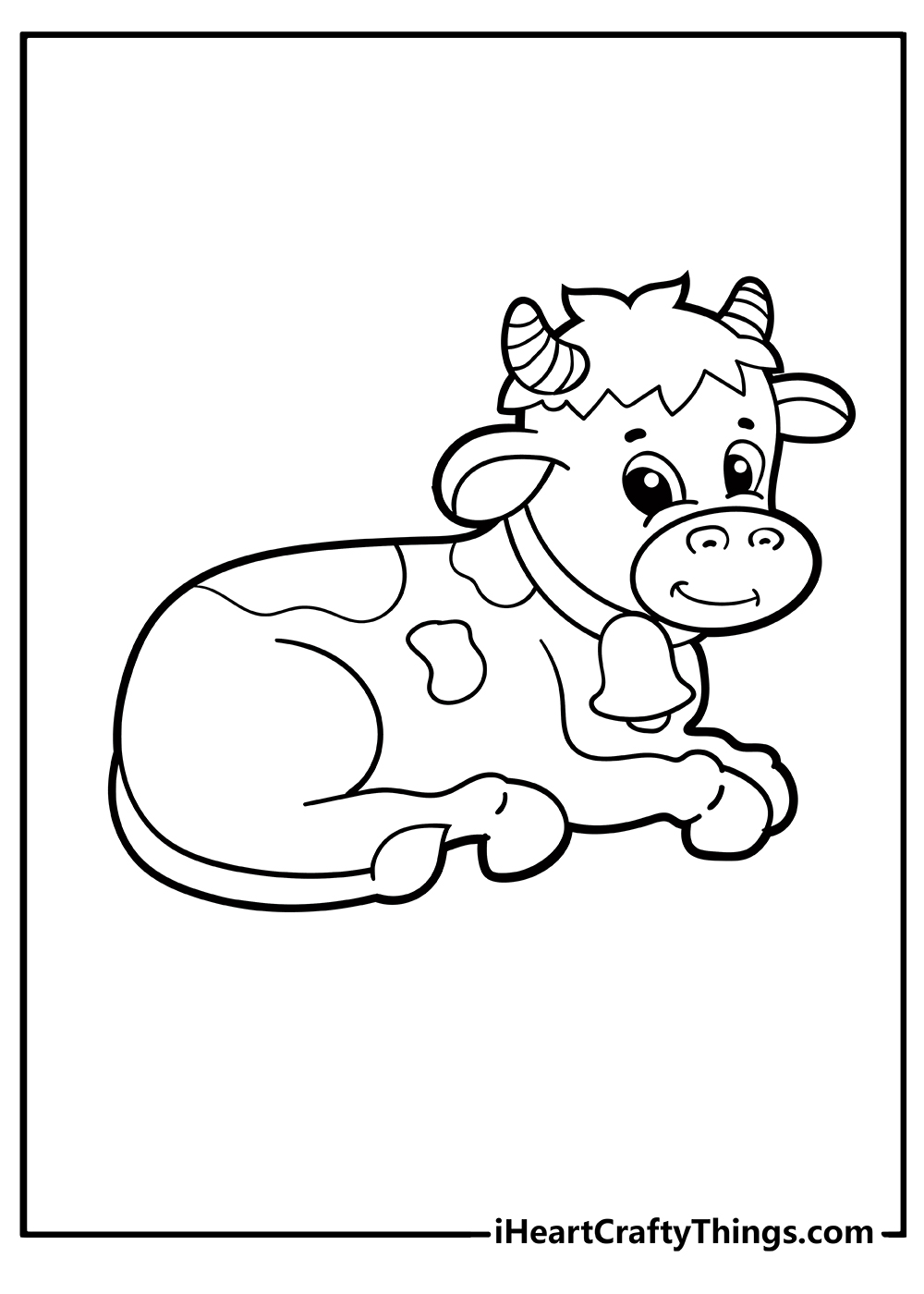 Cow coloring pages free printables