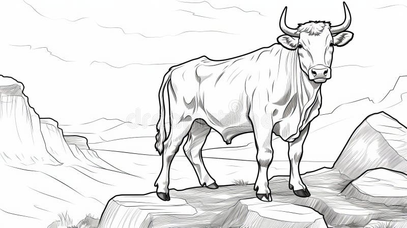 Cow coloring pages stock illustrations â cow coloring pages stock illustrations vectors clipart