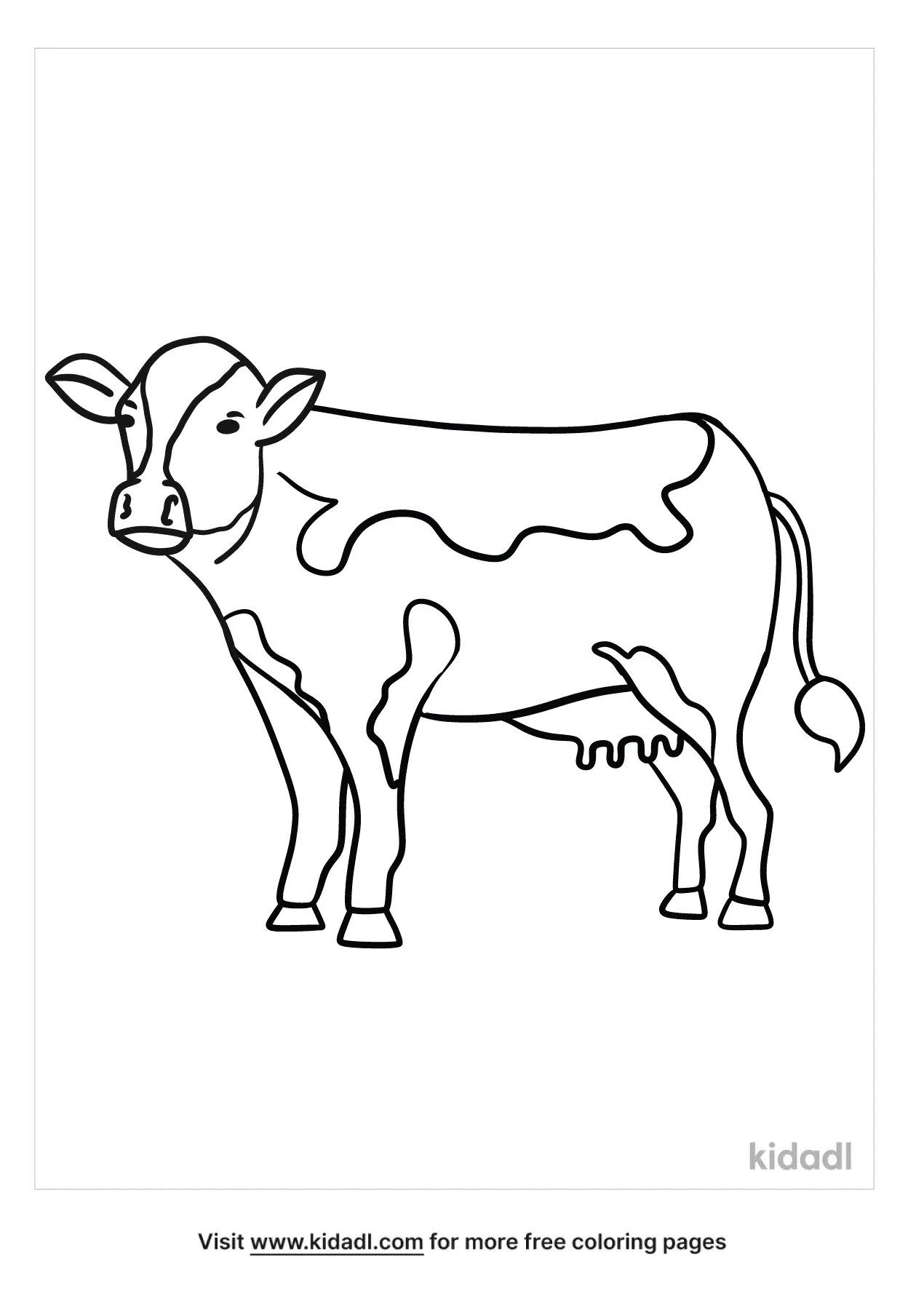 Free realistic cow coloring page coloring page printables