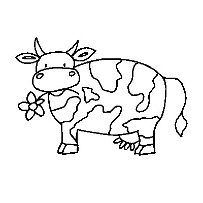 Coloring cow