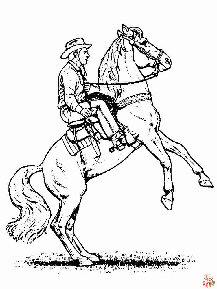 Explore the wild west with free printable cowboy coloring pages