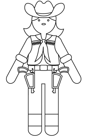 Cowgirl coloring page free printable coloring pages