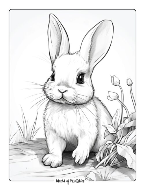 Bunny coloring pages