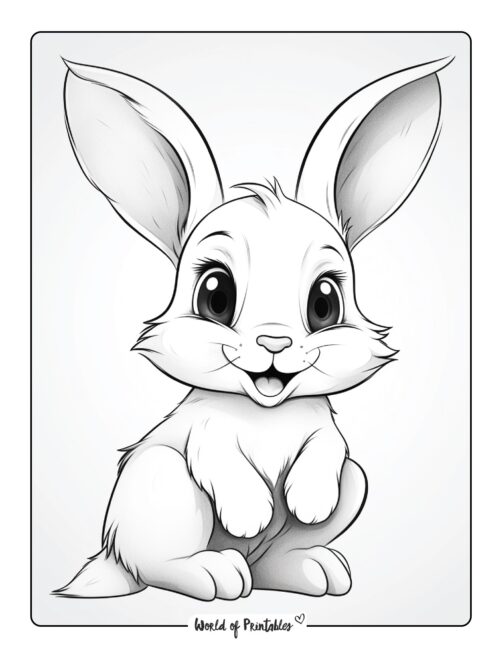 Bunny coloring pages