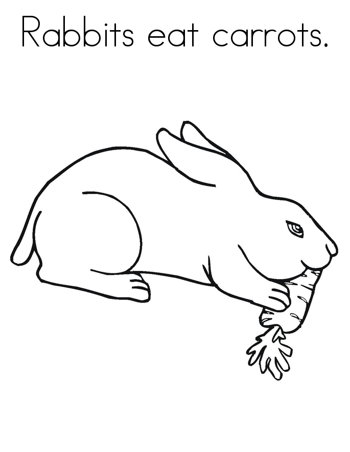 Bunny coloring pages