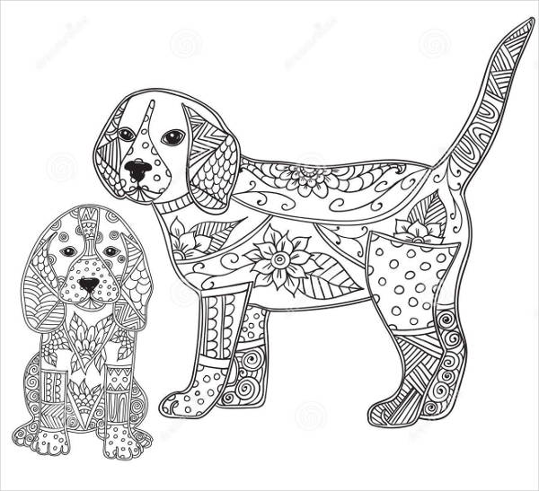 Puppy coloring pages