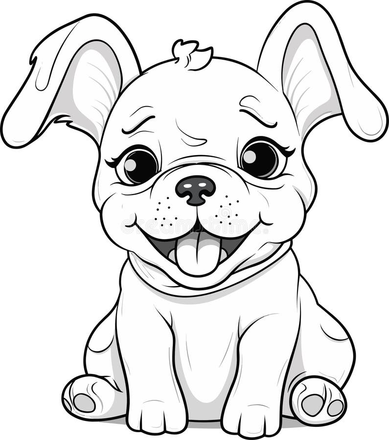 Dogs coloring pages stock illustrations â dogs coloring pages stock illustrations vectors clipart