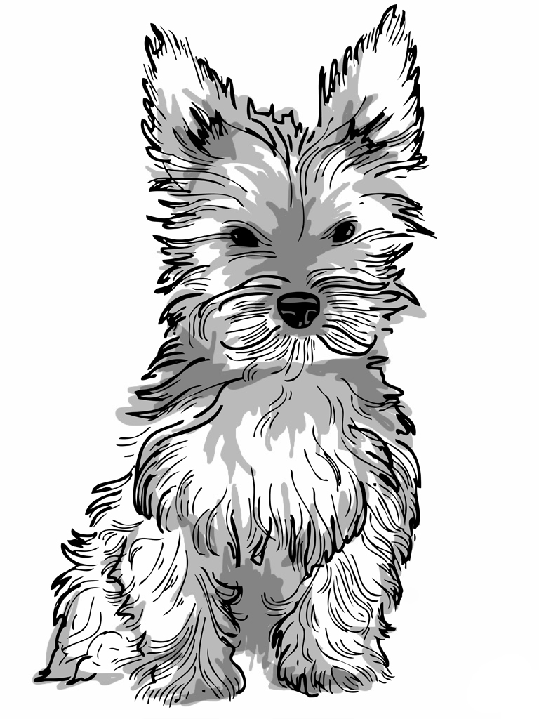 Dog coloring pages for adults