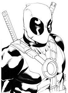 Deadpool coloring pages printable for free download