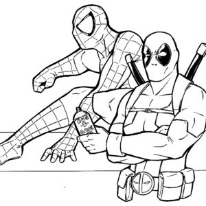 Deadpool coloring pages printable for free download