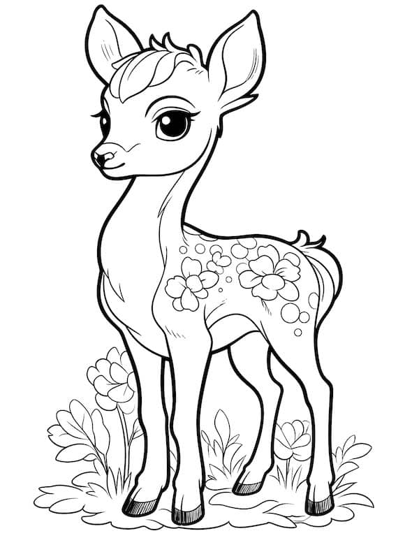 Enchanting deer coloring pages for kids and adults