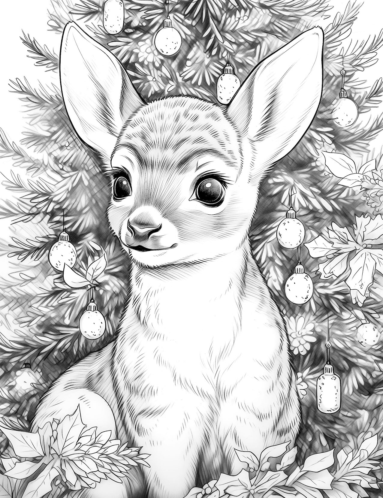 Enchanting deer coloring pages for kids and adults