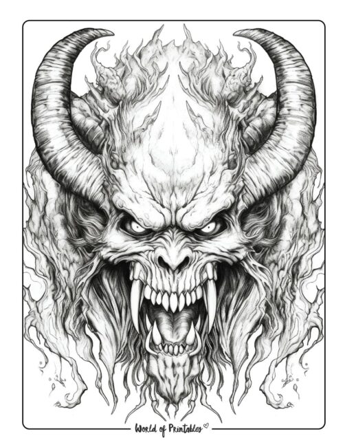 Horror coloring pages