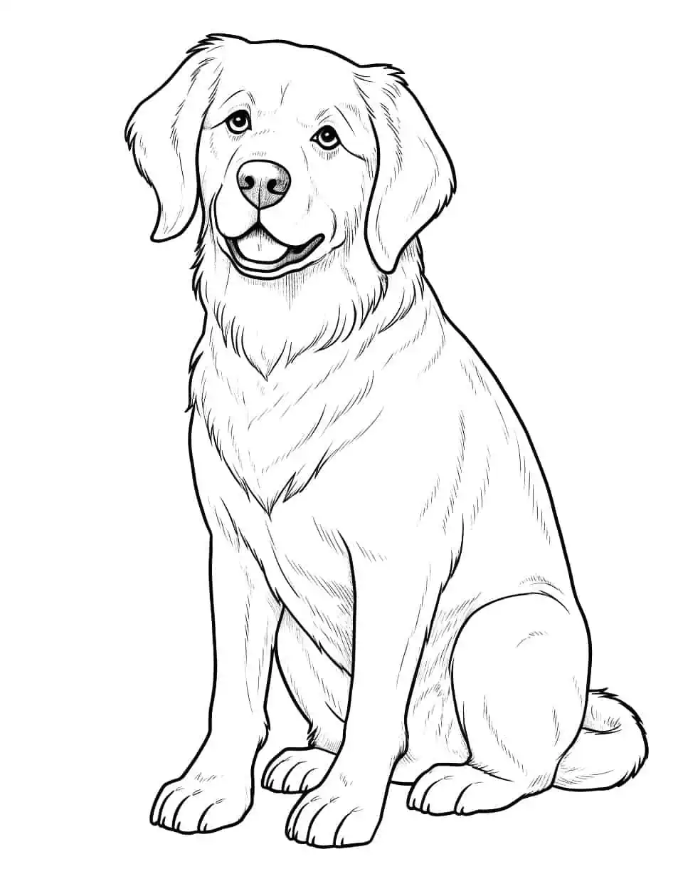 Dog coloring pages free printable sheets