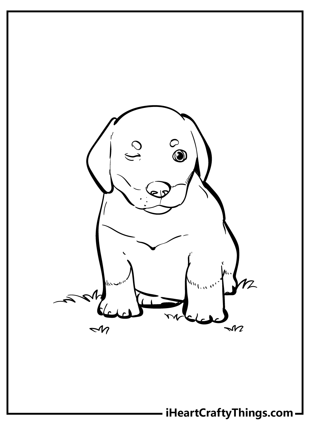 Dog coloring pages free printables