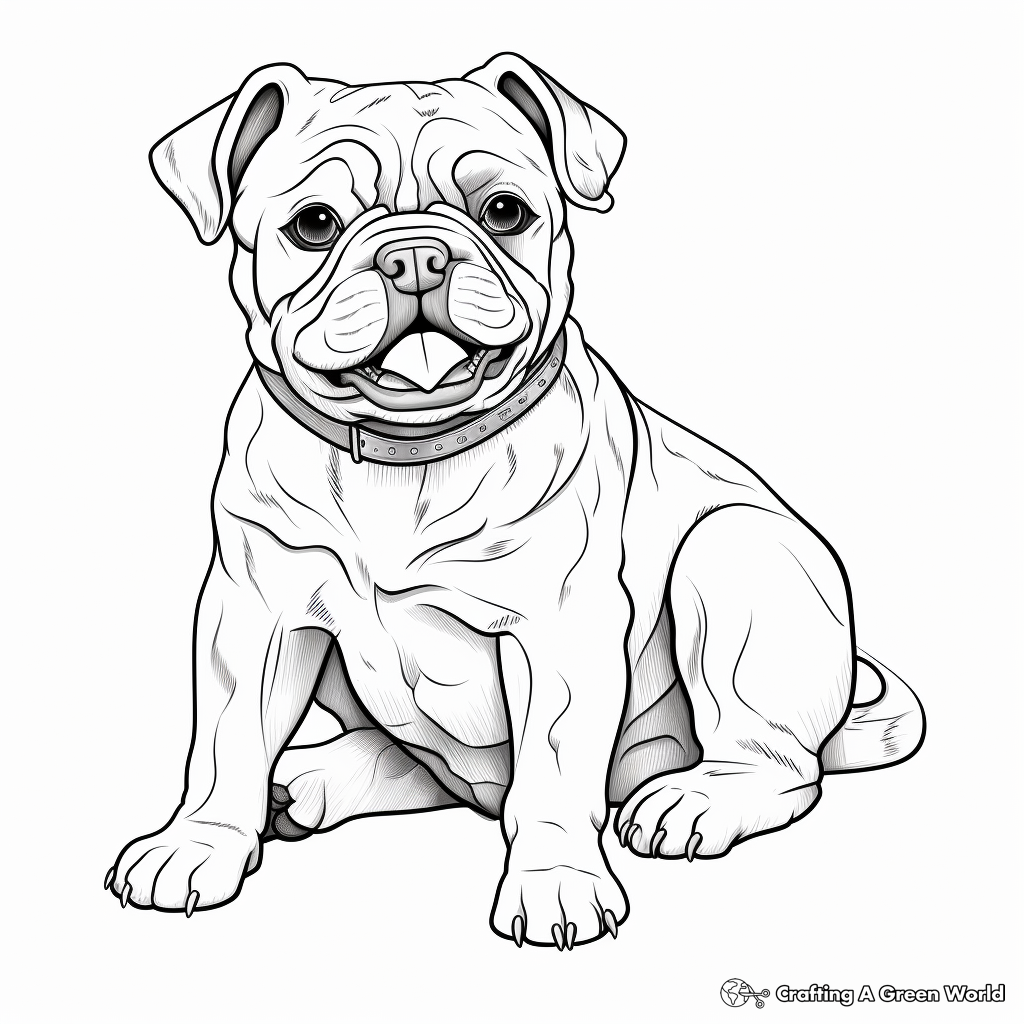 Dog realistic coloring pages