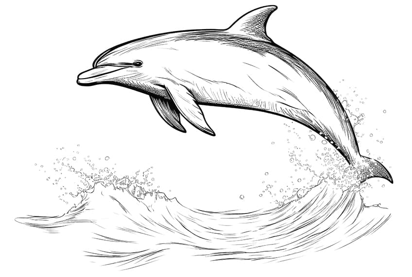 Dolphin coloring pages