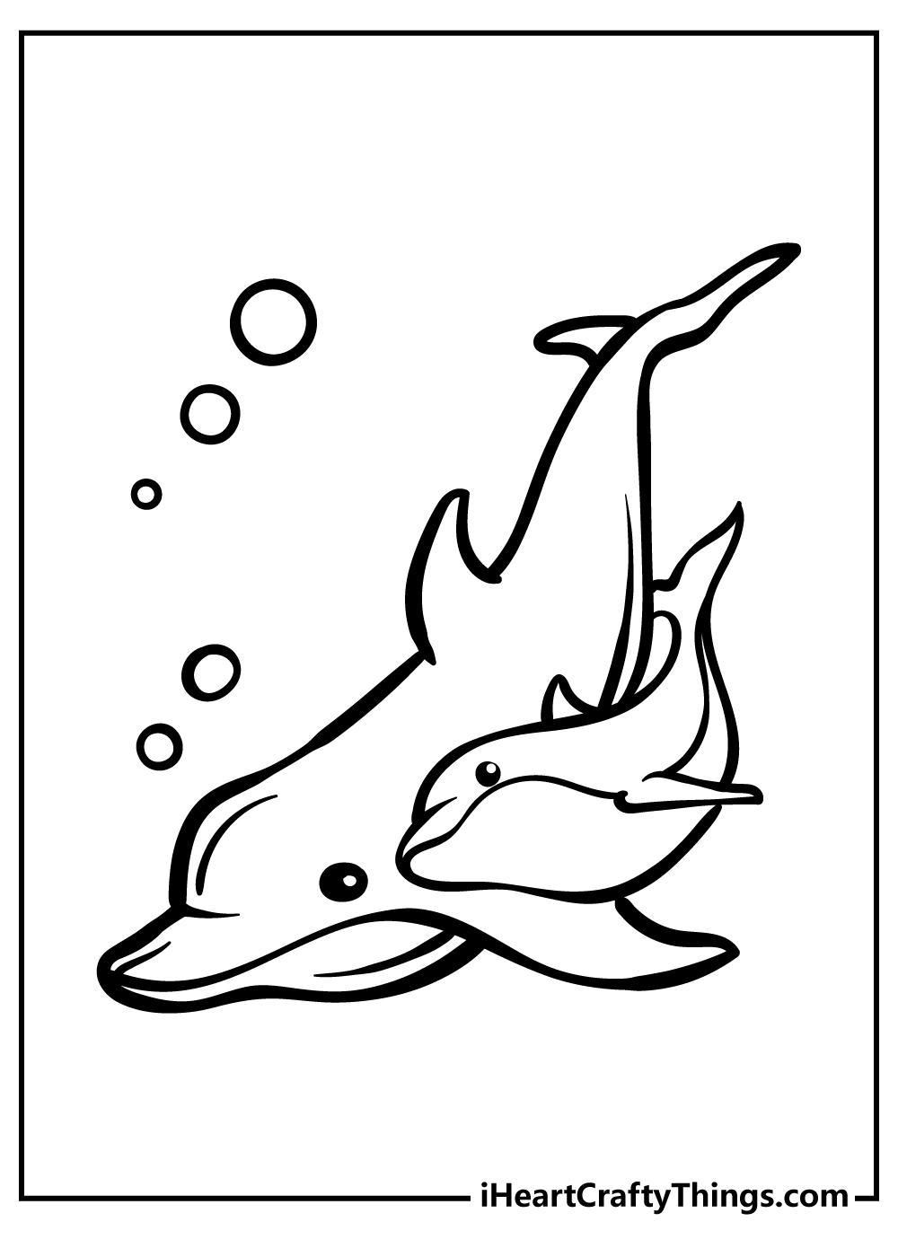 Dolphin coloring pages free printables