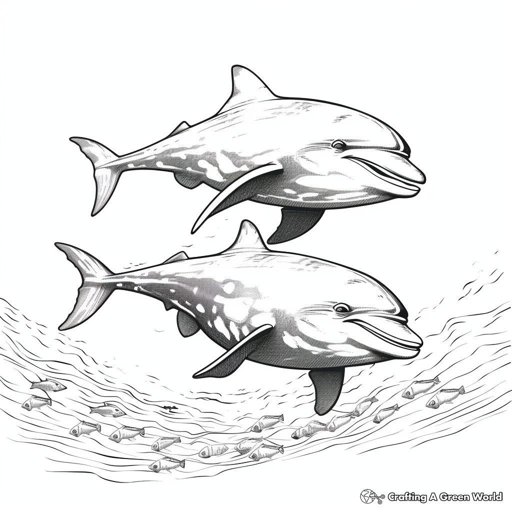 Dolphin coloring pages