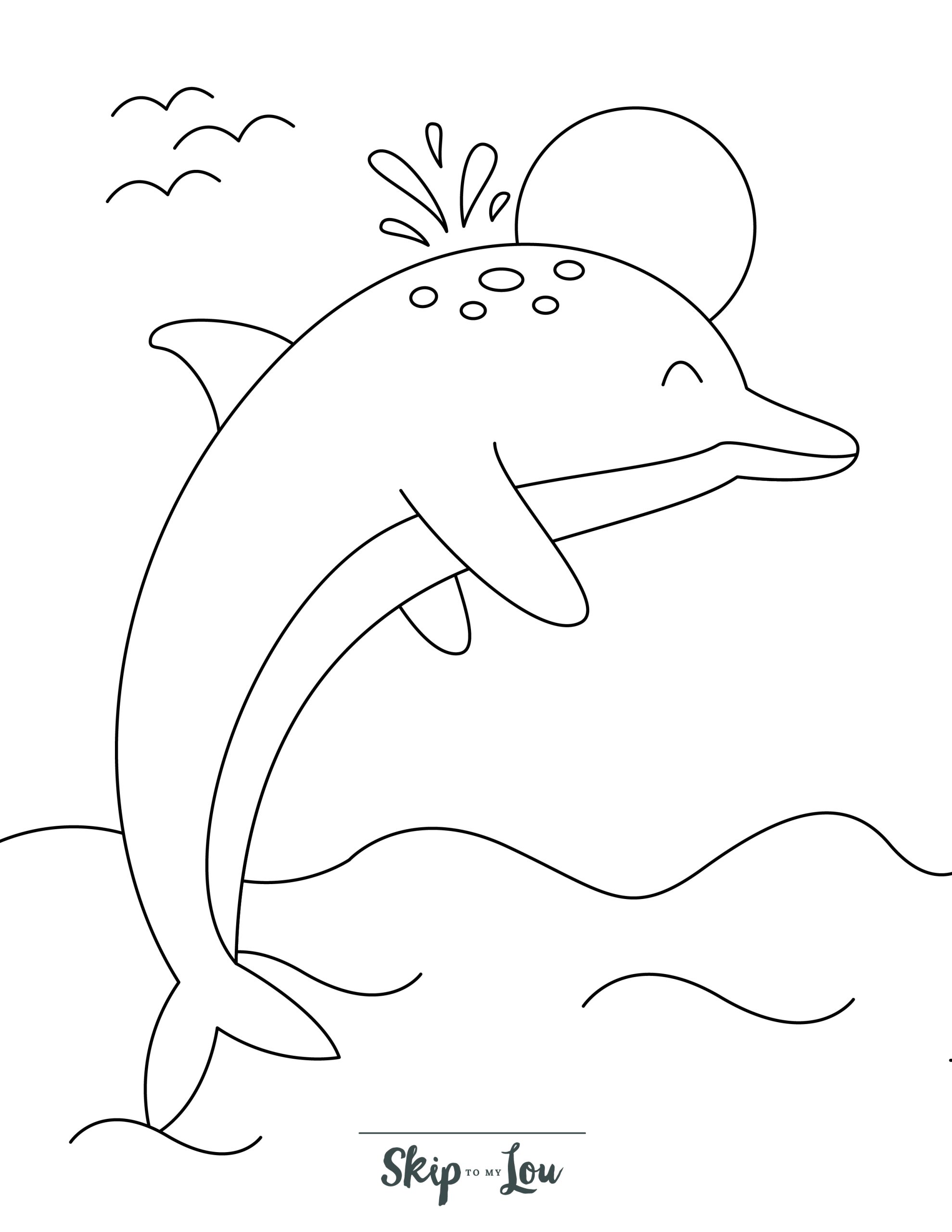 Dolphin coloring pages