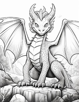 Cute dragon coloring pages for adults volume by art coloring book