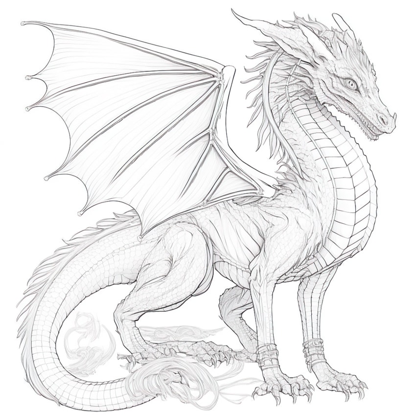 Dragon coloring pages