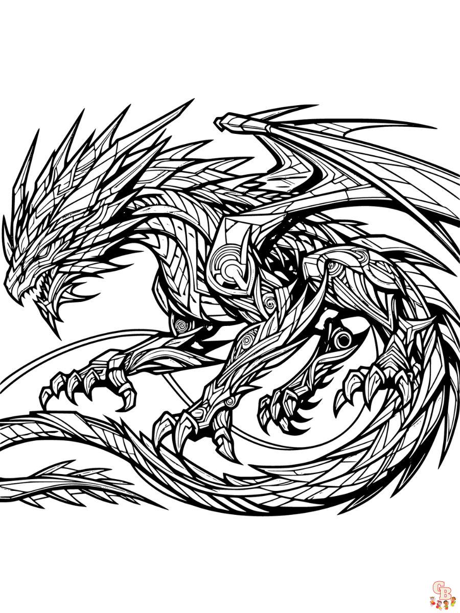 Dragon coloring pages printable and free