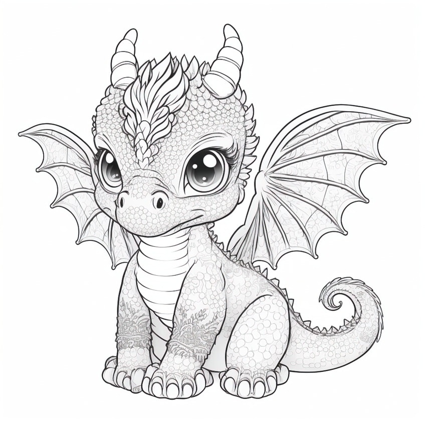 Dragon coloring pages