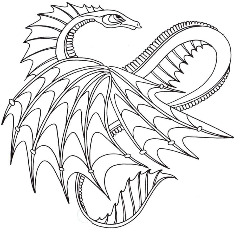 Dragon coloring pictures