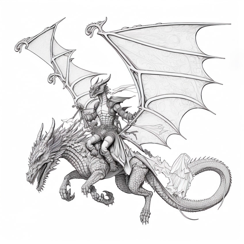 Dragon coloring pages