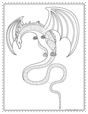 Cute dragon coloring sheets for kids free printable