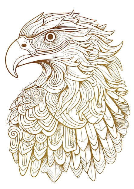 Bald eagle coloring page images